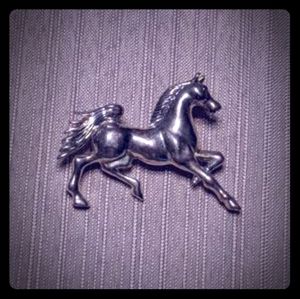 Sterling Silver Horse Pin